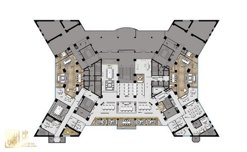 創(chuàng)意辦公室設計-平面圖