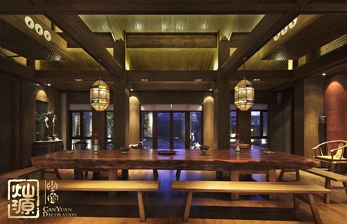 中式餐廳設(shè)計效果圖 中式餐廳設(shè)計效果圖