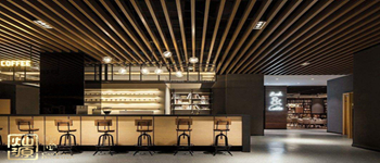 甜品店裝修空間布局和收銀臺設計