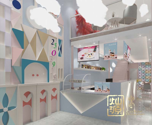 南寧網(wǎng)紅奶茶店設(shè)計(jì)裝修實(shí)例分享 顧客絡(luò)繹不絕的原因原來(lái)是這個(gè)