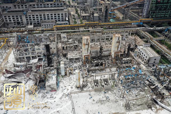 河南氣化廠爆炸觸目驚心 河南氣化廠爆炸前后廠區(qū)對(duì)比圖