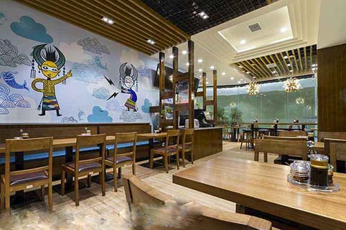 南寧市餐飲店裝修實景圖 南寧市餐飲店裝修實景圖