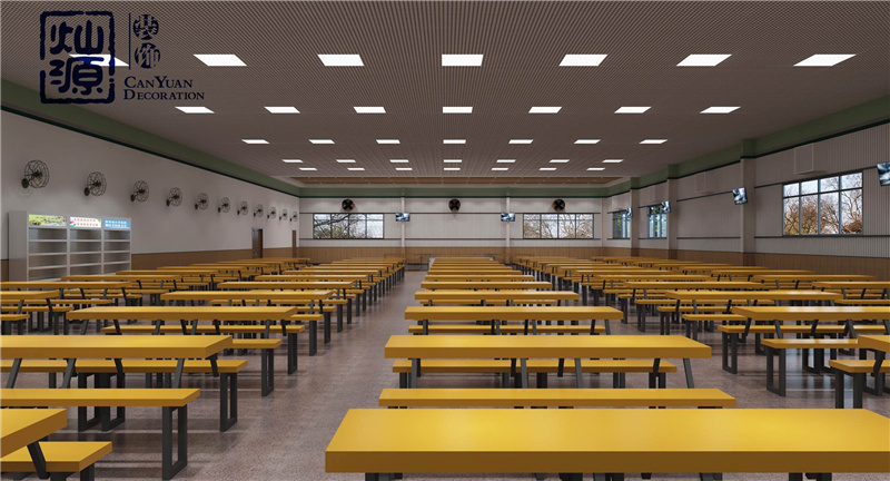 中學(xué)生食堂設(shè)計(jì)裝修效果圖 中學(xué)生食堂設(shè)計(jì)裝修效果圖