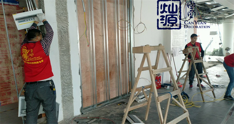 辦公室裝修施工現場圖 辦公室裝修施工現場圖