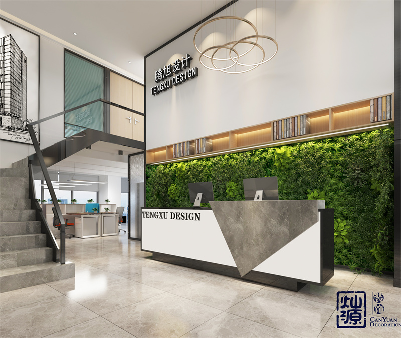 南寧辦公室裝修前廳效果圖 南寧辦公室裝修前廳效果圖
