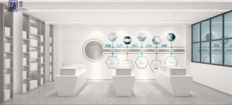 小平米辦公空間裝修效果圖-展示區(qū) 小平米辦公空間裝修效果圖-展示區(qū)