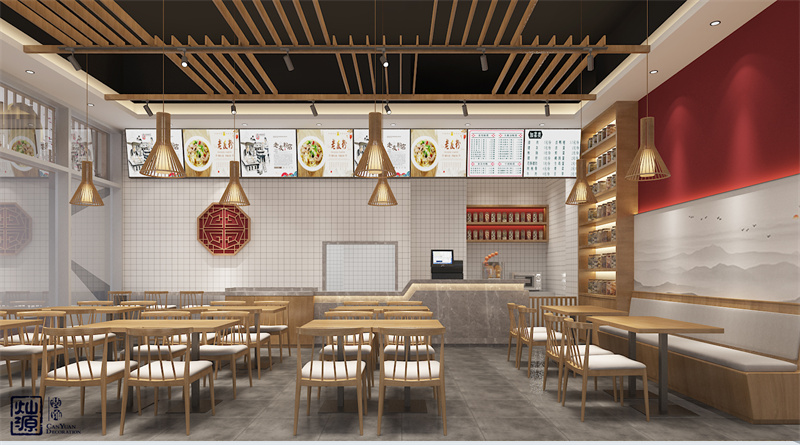 南寧快餐店設(shè)計裝修效果圖 南寧快餐店設(shè)計裝修效果圖