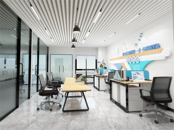 辦公室設(shè)計(jì)裝修效果圖—燦源裝飾