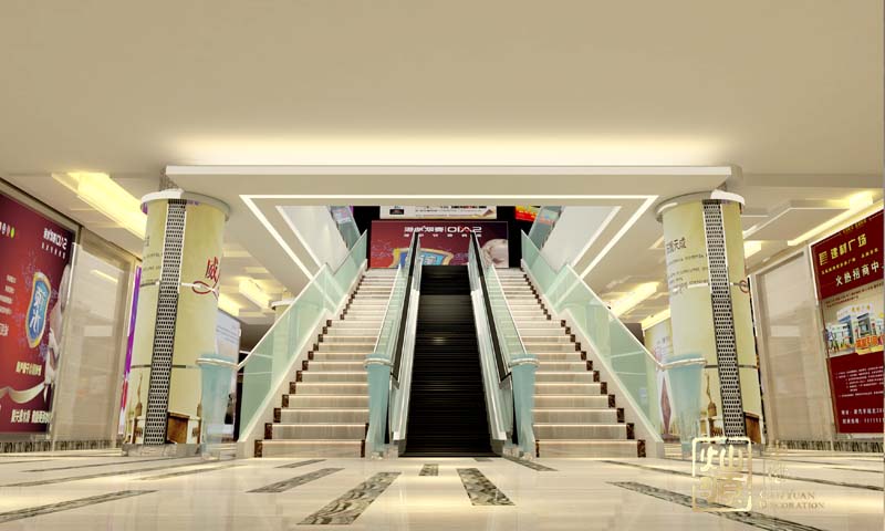 商業(yè)廣場側入口設計效果圖